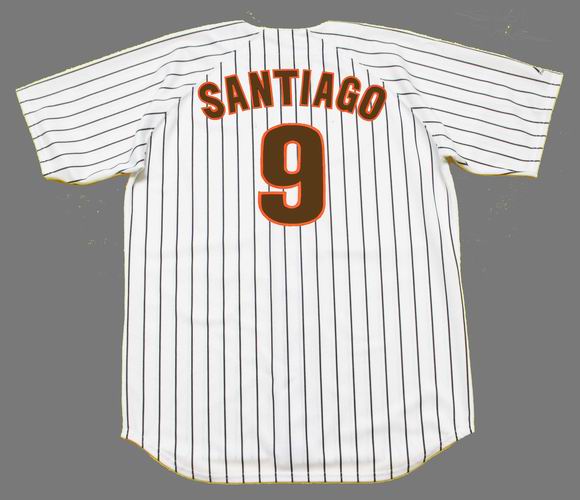 Benito Santiago Jersey - San Diego Padres 1987 Home Throwback MLB Baseball  Jersey