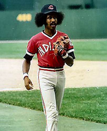 MAJESTIC  OSCAR GAMBLE Cleveland Indians 1975 Cooperstown