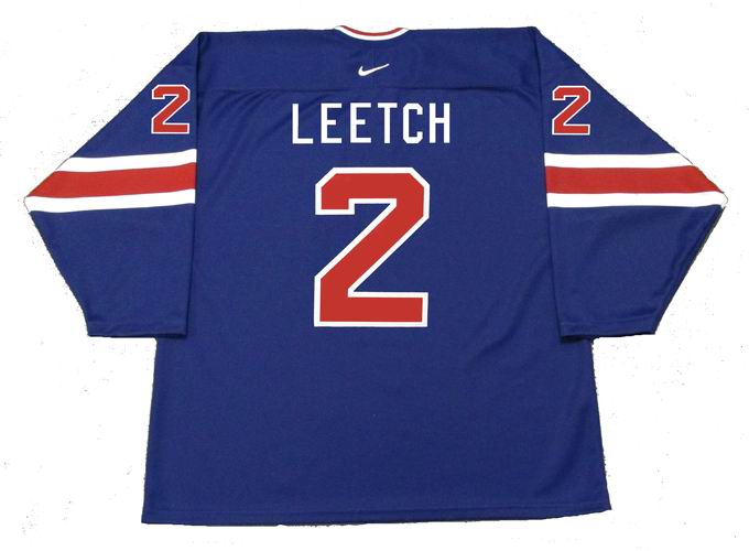 Brian Leetch 1998 New York Rangers Vintage Throwback NHL Hockey Jersey