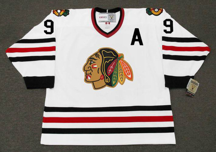 CCM  BOBBY HULL Chicago Blackhawks 1930's Vintage NHL Hockey Jersey