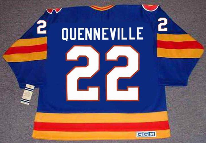 JOEL QUENNEVILLE Colorado Rockies 1980 CCM Vintage Throwback NHL Hockey  Jersey - Custom Throwback Jerseys