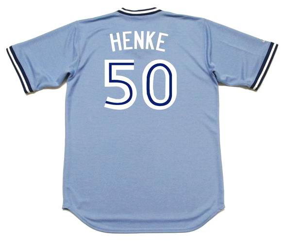 NWT-MEN-XL TOM HENKE TORONTO BLUE JAYS MAJESTIC AUTHENTIC MLB LICENSE JERSEY