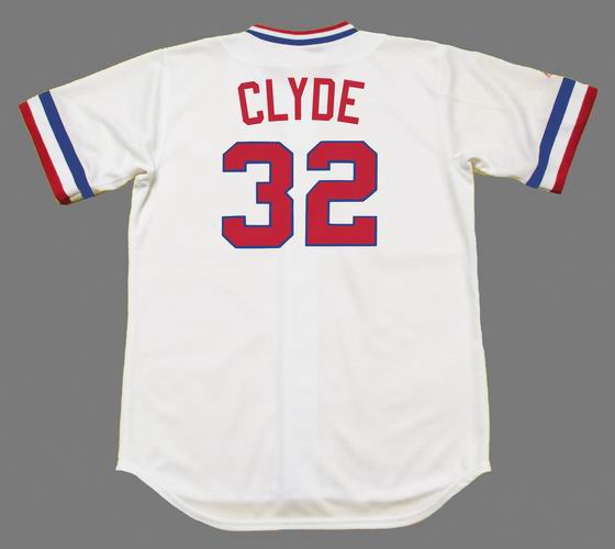 David Clyde Jersey - 1974 Texas Rangers Cooperstown Home Baseball Jersey