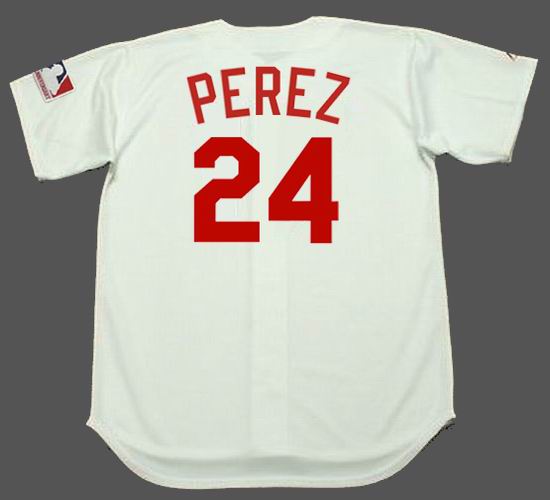 MAJESTIC  TONY PEREZ Cincinnati Reds 1969 Cooperstown Baseball Jersey