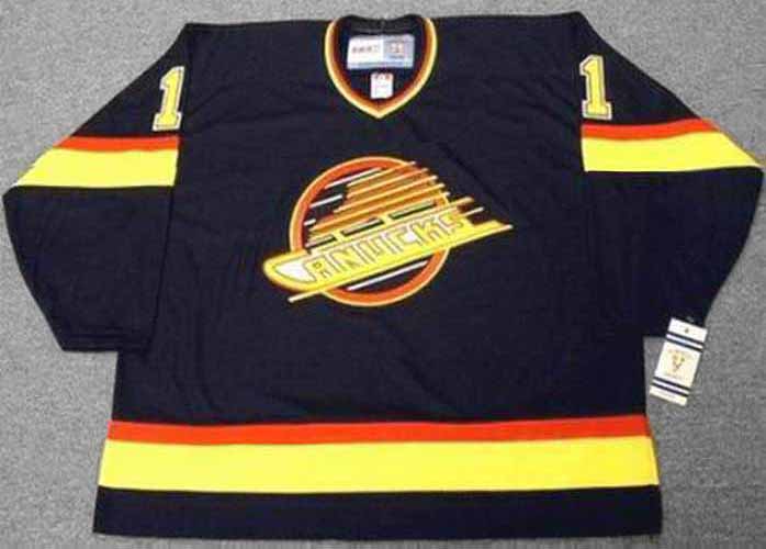 KIRK MCLEAN Vancouver Canucks 1994 Away CCM Throwback NHL Hockey