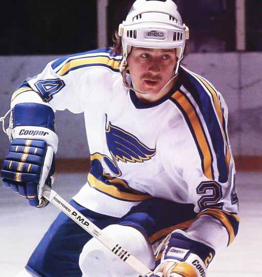 Bernie Federko 1989 St. Louis Blues Vintage Throwback NHL Hockey Jersey