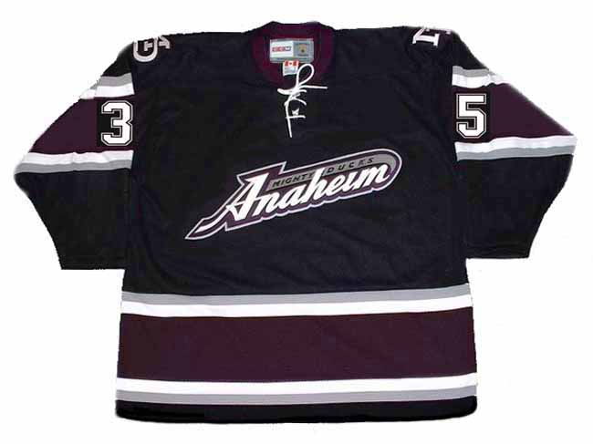 Anaheim Ducks No35 Jean-Sebastien Giguere Red CCM Throwback Stitched NHL Jersey