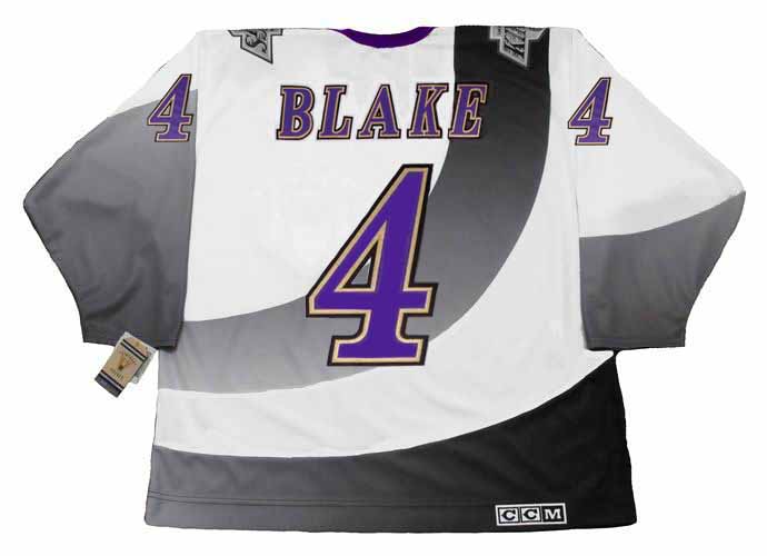 Los Angeles Kings No4 Rob Blake Green Salute to Service Jersey