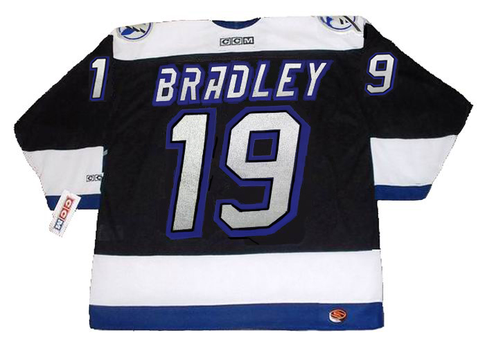 Vintage 90s Official CCM BRIAN BRADLEY Tampa Bay Lightning NHL Hockey Jersey  L