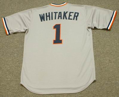 LOU WHITAKER Detroit Tigers 1984 Majestic Cooperstown Throwback