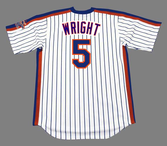 David Wright 1986 New York Mets Grey Road Cooperstown Men Jersey w
