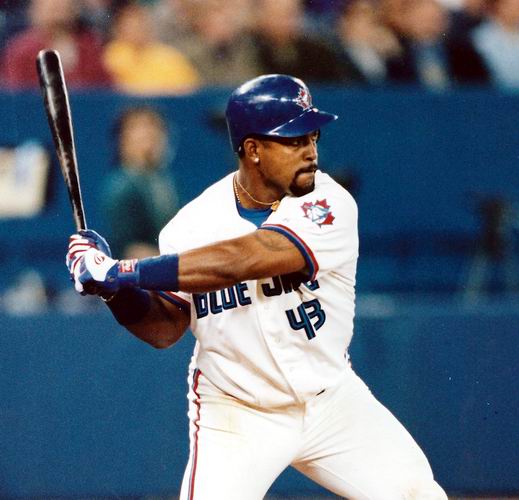 MAJESTIC  RAUL MONDESI Toronto Blue Jays 2000 Throwback Home Baseball  Jersey