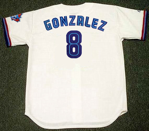 Alex Gonzalez Jersey - Toronto Blue Jays 1997 Home Throwback MLB Baseball  Jersey
