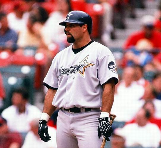 MAJESTIC  KEN CAMINITI Houston Astros 1994 Throwback Home