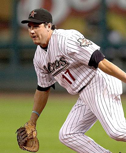 MAJESTIC  LANCE BERKMAN Houston Astros 2004 Throwback Home Baseball Jersey