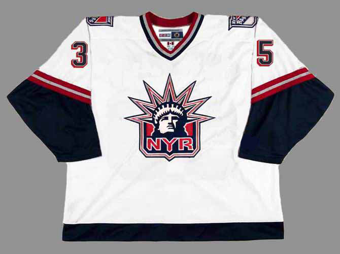 Vintage New York Rangers Mike Richter 35 Hockey Jersey 