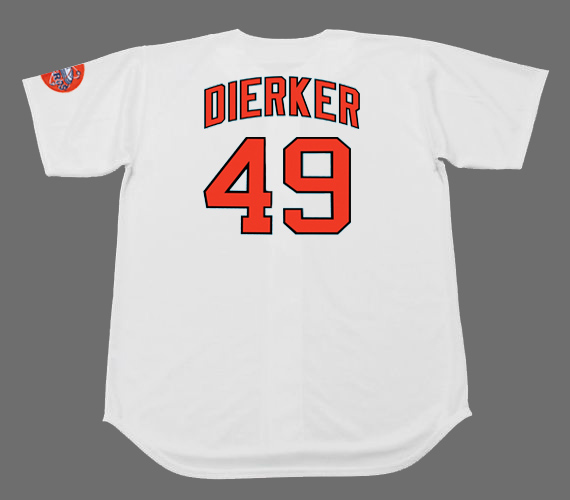 MAJESTIC  LARRY DIERKER Houston Astros 1971 Cooperstown Home Baseball  Jersey