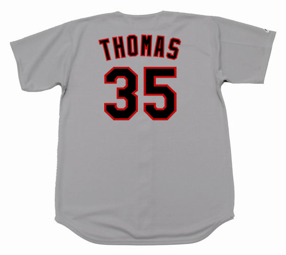 Frank Thomas 1990 Chicago White Sox Away Cooperstown Throwback MLB
