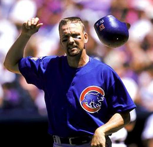 MAJESTIC  MARK GRACE Chicago Cubs 1999 Throwback Away Baseball Jersey