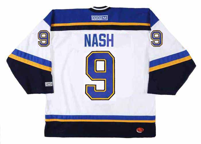 2002-03 Tyson Nash Game-Used St. Louis Blues Jersey (MeiGray Stamp)