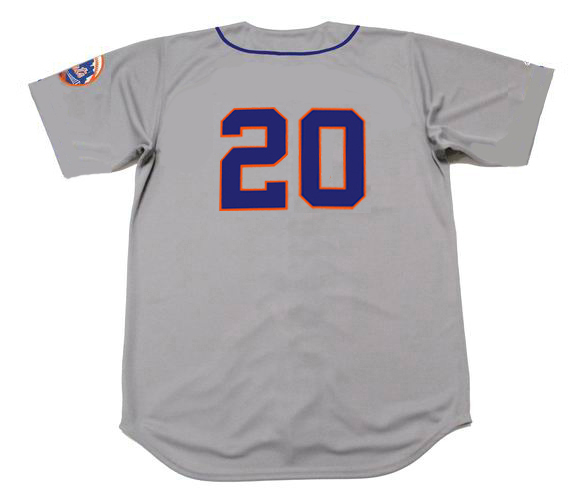 NEW YORK METS 1980's Majestic Throwback Away Jersey Customized