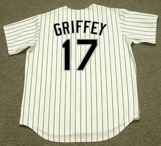 Ken Griffey Jr 2008 Team Issued White Pinstripe Jersey - Size 48