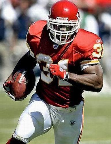 PRIEST HOLMES  Kansas City Chiefs 2004 Home Reebok Throwback NFL