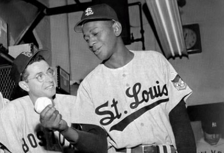 1953 Satchel Paige #29 Browns Baseball Jerseys St. Louis Beige All