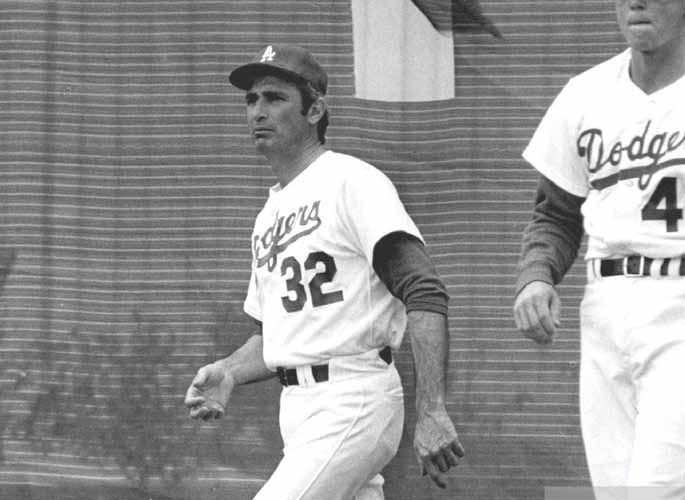 SANDY KOUFAX Brooklyn Dodgers 1950's Home Majestic Baseball Throwback Jersey  - Custom Throwback Jerseys