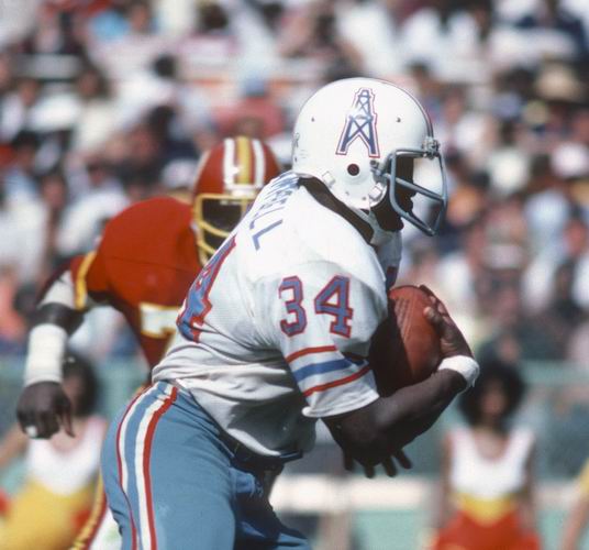 Vintage Earl Campbell #34 Tennessee Oilers Throwback Stitched