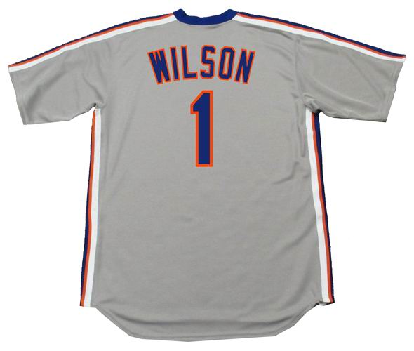 MOOKIE WILSON New York Mets 1987 Away Majestic Throwback Baseball