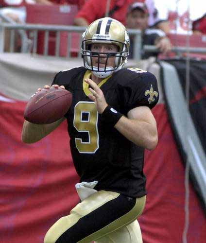 Reebok Drew Brees New Orleans Saints NFL Jersey Sewn 2008 On Field