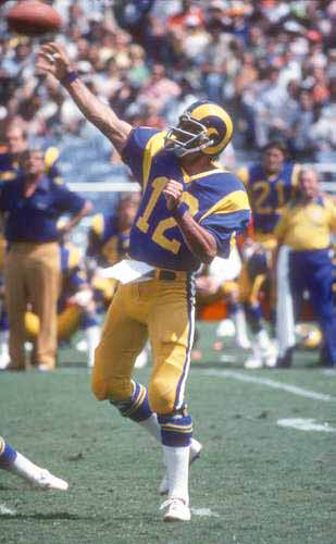 Vintage Mitchell & Ness Joe Namath 1977 Los Angeles Rams Jersey Size 56