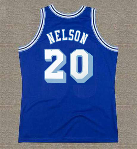 DON NELSON  Los Angeles Lakers 1960's Throwback NBA Basketball Jersey