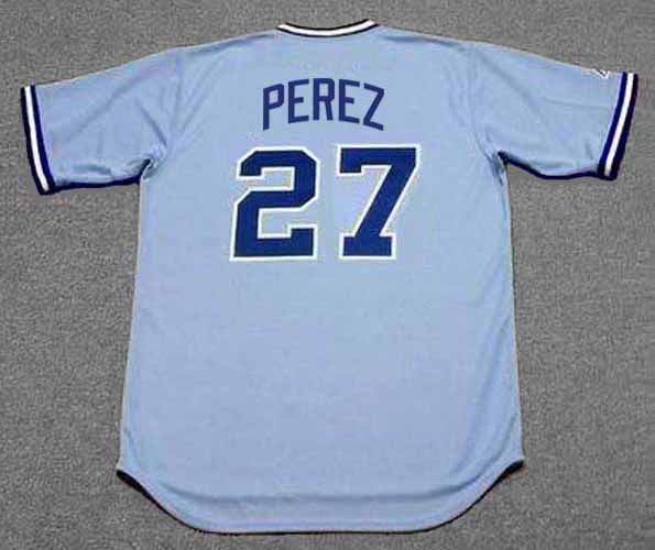 PASCUAL PEREZ  Atlanta Braves 1983 Away Majestic Throwback Baseball Jersey