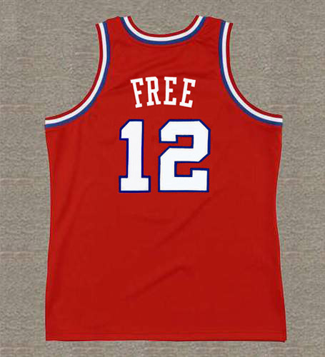 WORLD B. FREE  Philadelphia 76ers 1986 Throwback NBA Basketball Jersey