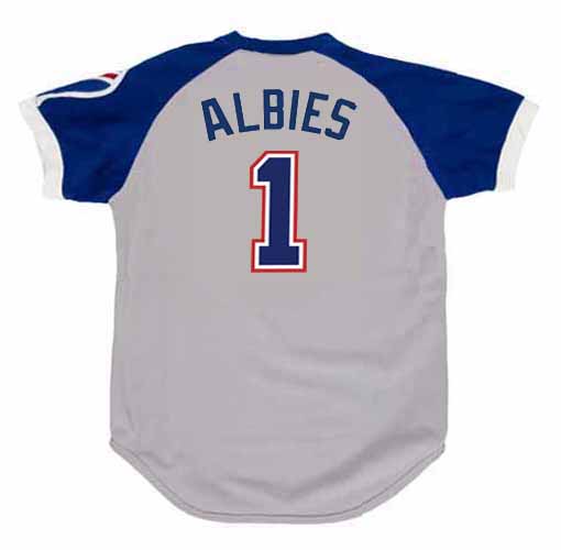 Ozzie Albies 1970's Atlanta Braves Cooperstown Home White Throwback  Men's Jersey