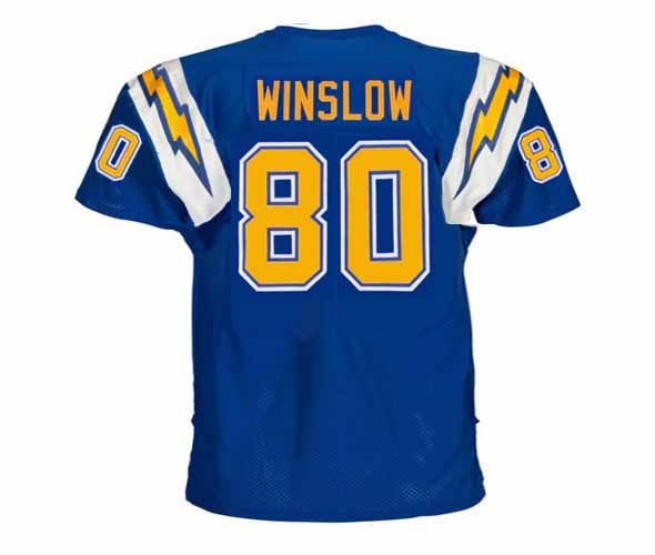 KELLEN WINSLOW  San Diego Chargers 1982 Wilson Throwback NFL