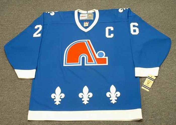 Mitchell & Ness Blue Line Peter Stastny Quebec Nordiques Dark 1980 Jersey