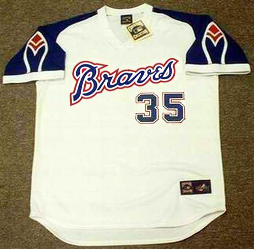 Phil Niekro Atlanta Braves #35 Majestic Cooperstown Collection