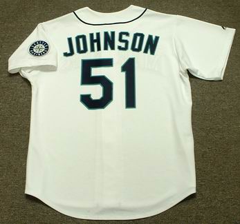 MAJESTIC  RANDY JOHNSON, Seattle Mariners 1997 Throwback Baseball Jersey