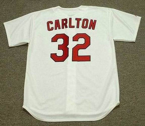 Men’s Philadelphia Phillies Steve Carlton White Cooperstown Collection Home Jersey