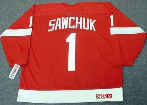 Terry Sawchuk's 1957-58 Detroit Red Wings Game-Worn Wool Jersey 