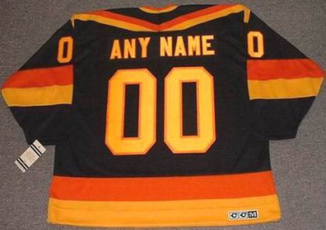 NHL Vancouver Canucks Custom Name Number Vintage Away Jerser Pullover Hoodie
