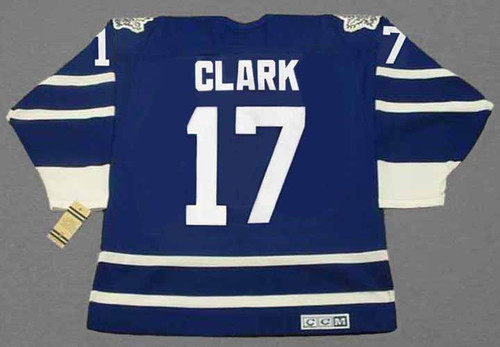 1993-94 Toronto Maple Leafs Wendel Clark CCM Pro Jersey 52 Fight