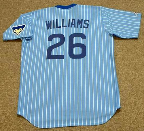 Men's Mitchell and Ness Chicago Cubs #26 Billy Williams Authentic Cream  1969 Throwback MLB Jersey