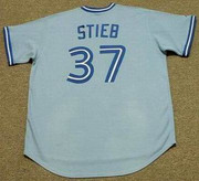 DAVE STIEB Toronto Blue Jays Majestic Cooperstown Throwback Away Baseball Jersey