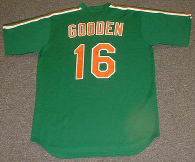 Dwight Gooden 1985 New York Mets St. Patty's Day Cooperstown Throwback  MLB Jersey