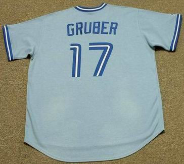 KELLY GRUBER Toronto Blue Jays 1992 Majestic Throwback Home Baseball Jersey  - Custom Throwback Jerseys