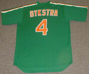 LENNY DYKSTRA New York Mets 1985 Majestic Cooperstown Throwback "St. Patty's Day" Baseball Jersey